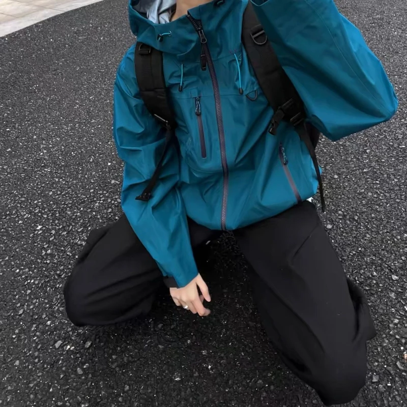 American Loose Hoody New Interchange Waterproof Trendy Slim Minority Coat Safari Style Vintage Harajuku Outwears