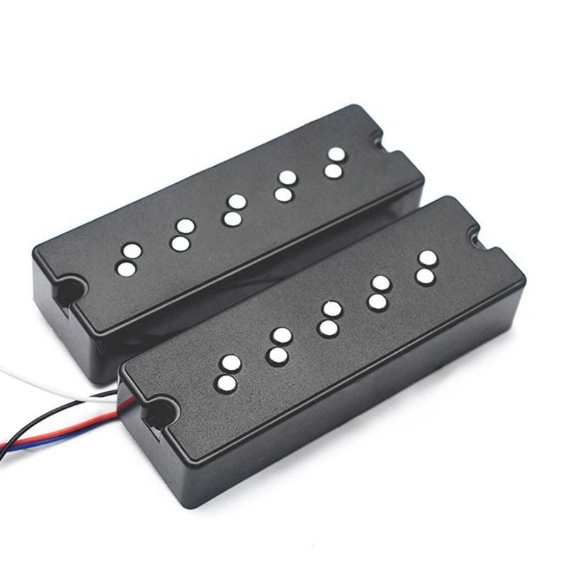 Hot 5-String Double-Layer Al-Ni-Co 5-Type Bass Pickup Staggered Magnetic Column Double-Coil Pickup Resistance