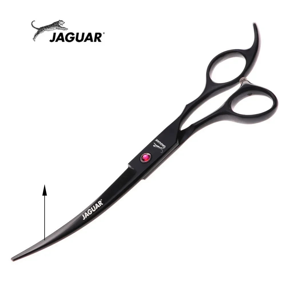 

Pet Scissors 7" Upward Curved Pet Grooming Scissors Professional Black Shears Barber Using Dogs & Cats