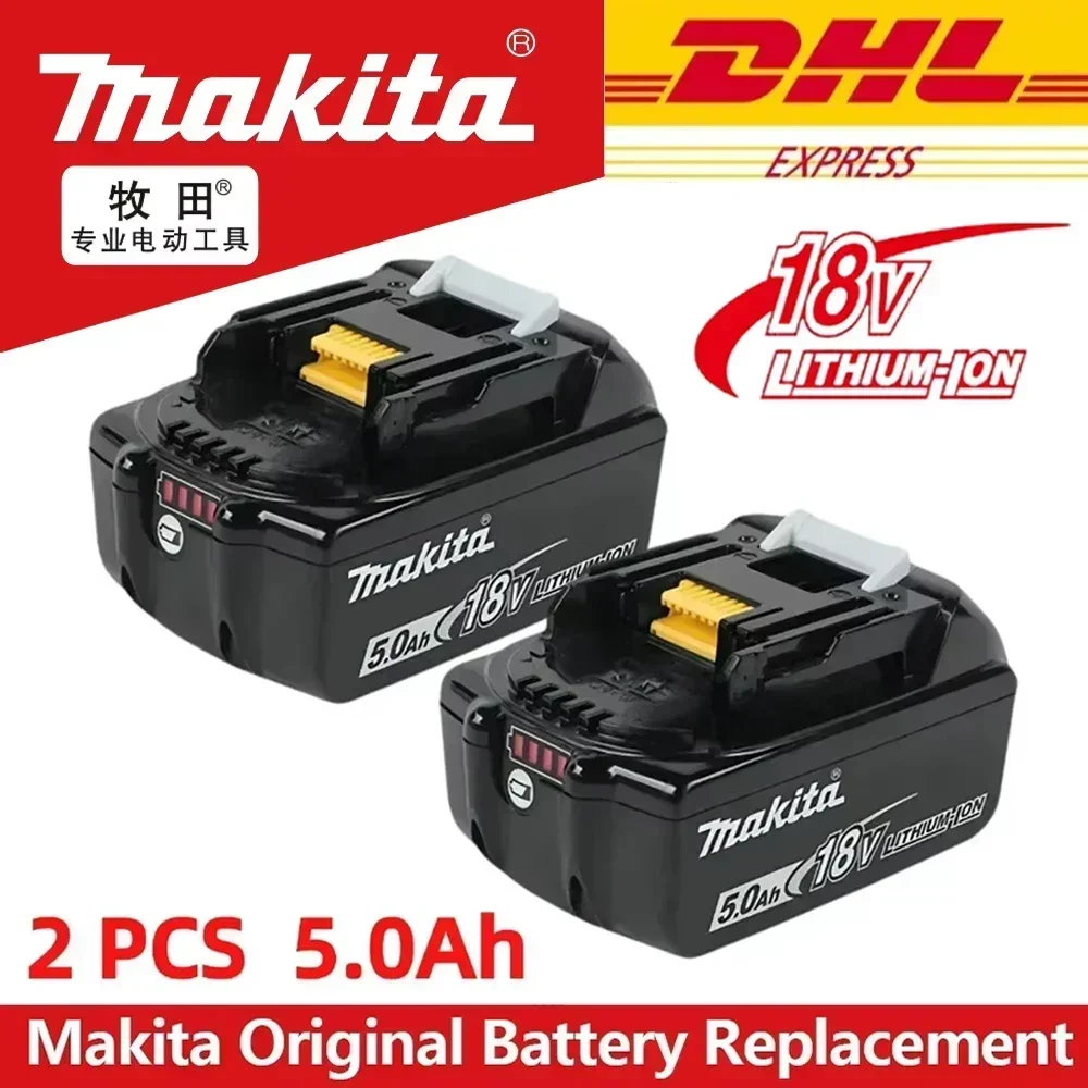 

Original Makita 18 volt rechargeable battery screwdriver battery & charger for makita 18v Replacement Power Tool Batteries 5.0Ah