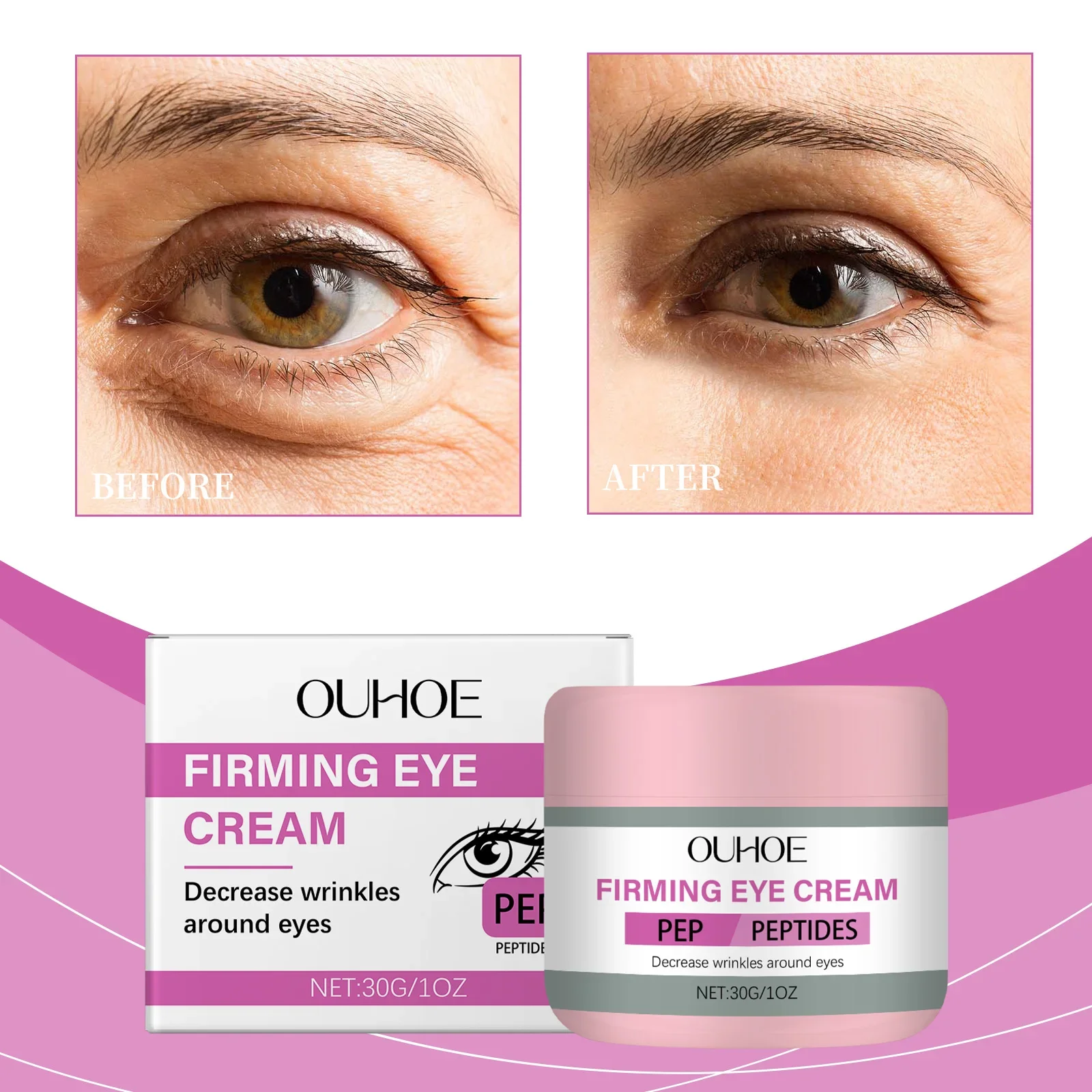 Elastic Moisturizing Eye Cream Nourishes Moisturizes Firms Elasticizes Locks in Moisture Cares for the Elastic Skin Around