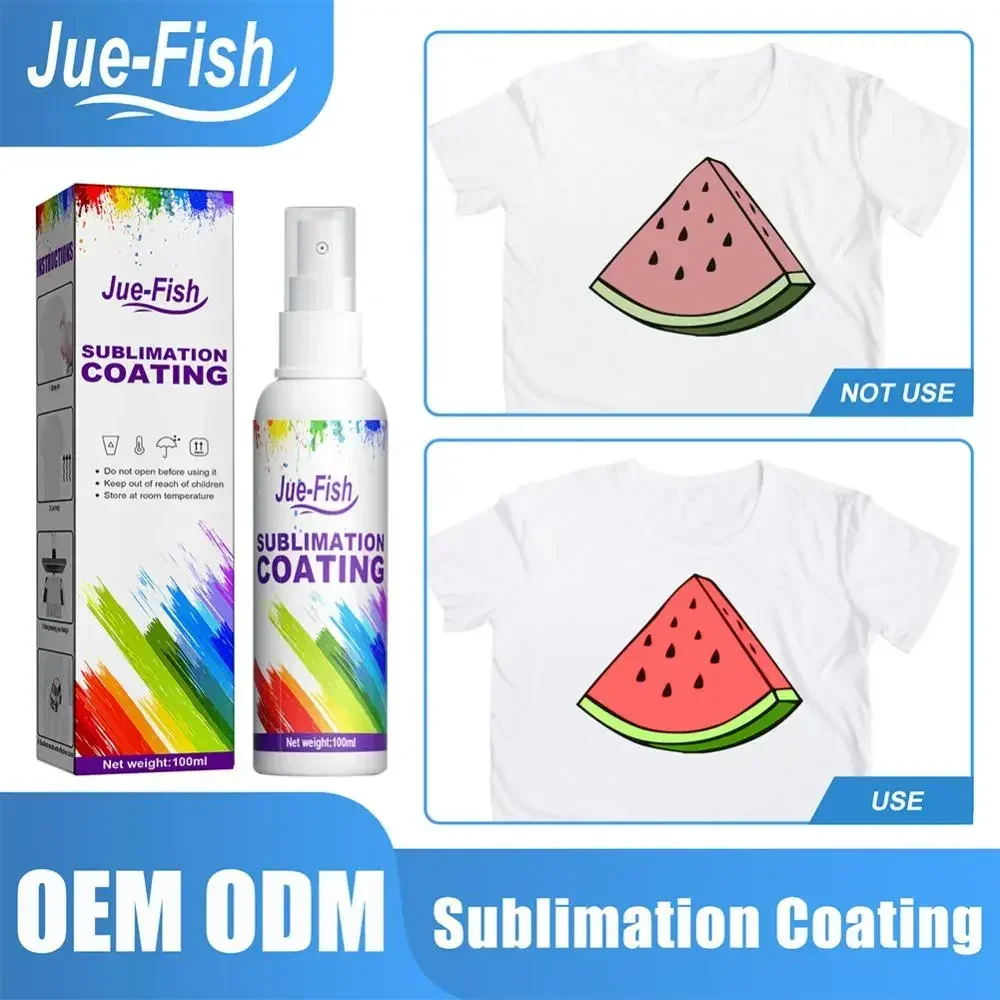Sublimation Coating Liquid Spray For Cotton Fabric T-shirt Canva Caps Mugs Glass Ceramic Metal Sublimation Ink Pretreatment Kit
