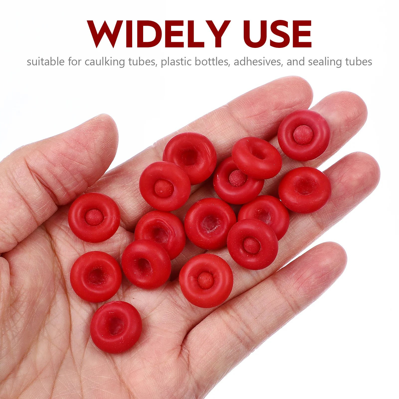 

20pcs Protective Cover Caulk Caps Leak Proof Sealing Sleeve for Glass Rubber Caulking Cover Saving Mouth Cap