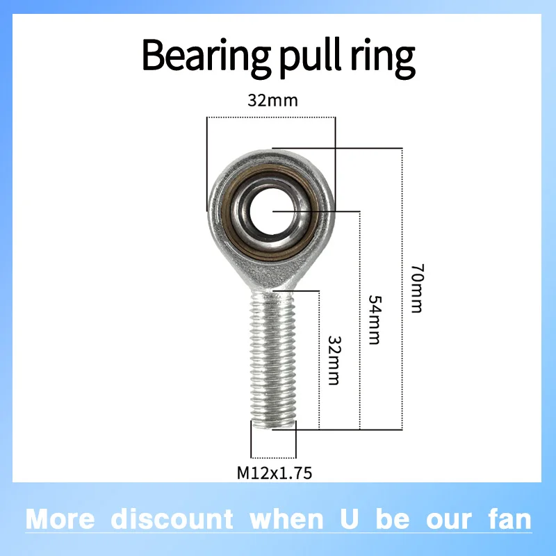 Fabrik Zylinder Fisheye Stangenende Gelenklager Universal Joint Kugelkopf Zubehör für Kraft Load Cell Wägesensor