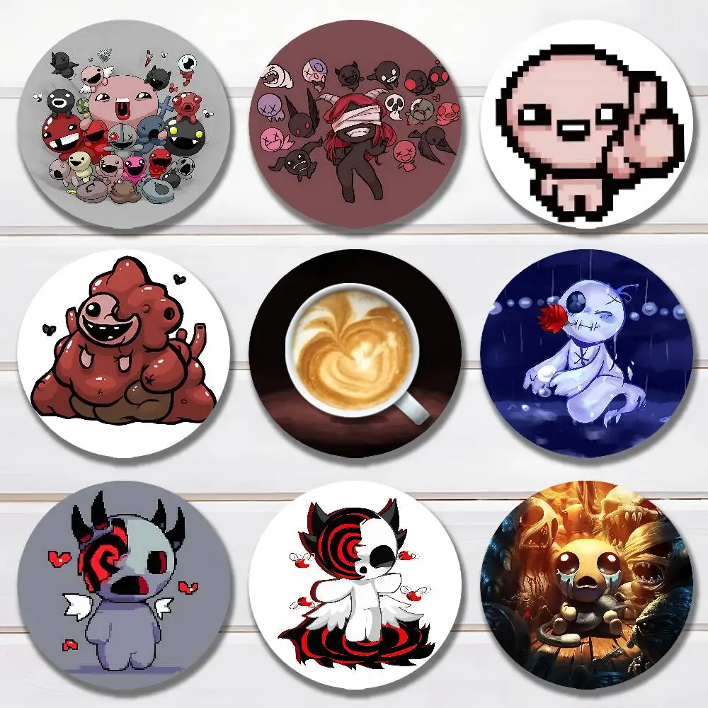 

The B-Binding of I-Isaac Game Round Wooden Coasters For Cute Design Suitable for Drinks Tea,Coffee Home Perfect Gift