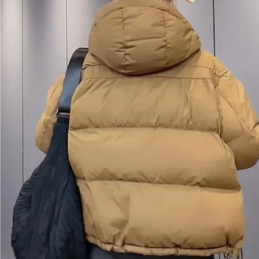 الشتاء الإناث حجم كبير معطف مبطّن بالقطن الرجعية المرأة فضفاضة الترفيه سترات أبلى السيدات الموضة