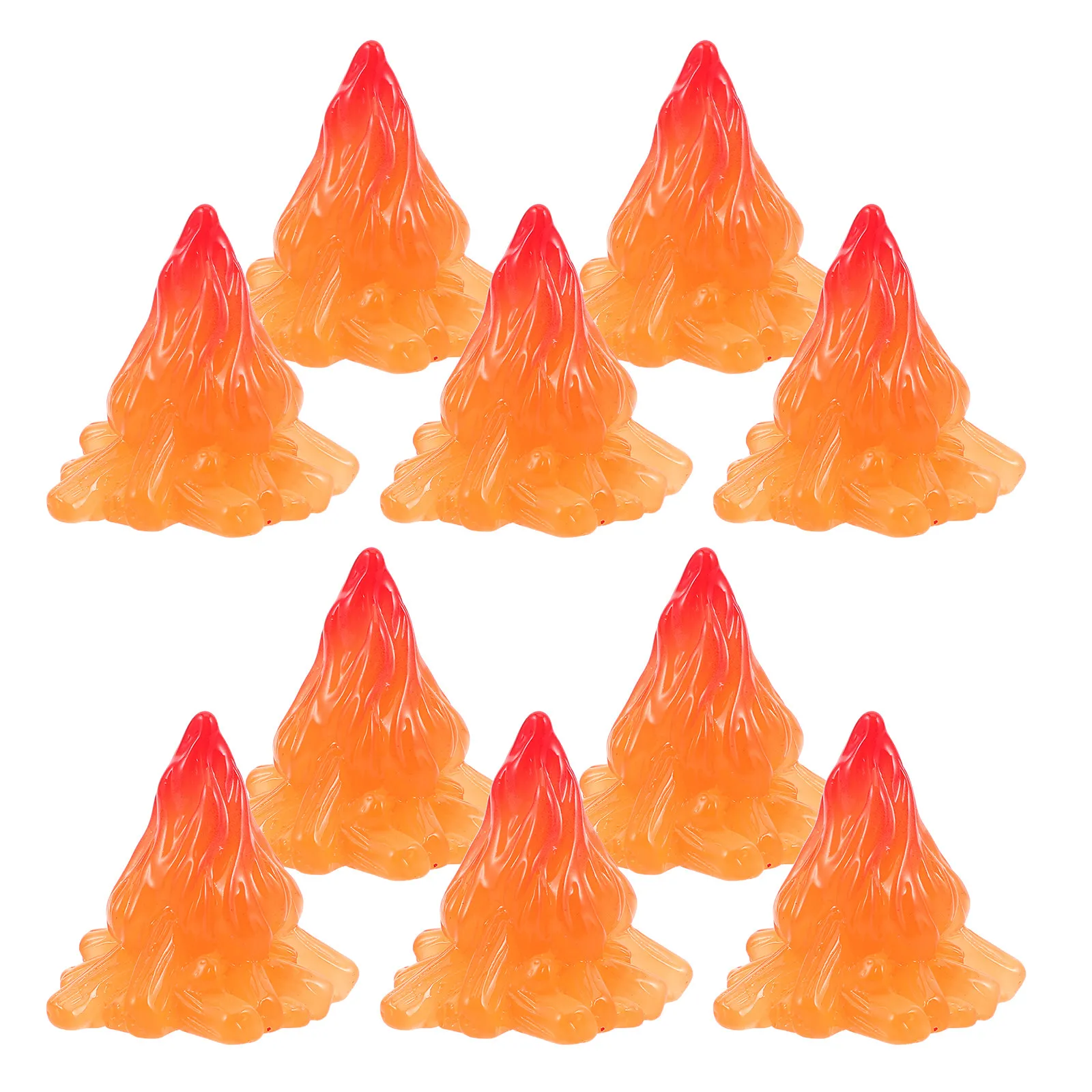10Pcs Mini Volcano Resin Ornaments Realistic Volcanic Sculpture for Small Space Aquarium Fairy Garden Decor Fake Volcano Models