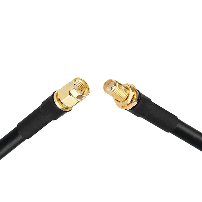 SMA Male to SMA Female RG58 Cable 50 Ohm SMA Plug 3G 4G WiFi Antenna Extension RF Coaxial Cable 30cm 50cm 1M 2M 3M 5M 10M