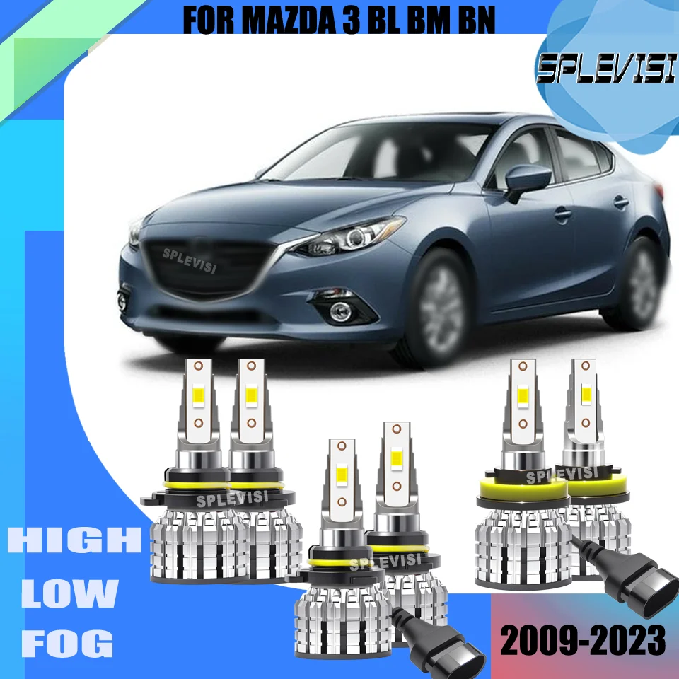 

Aviation Aluminium SPLEVISI Car LED Headlight Foglamp Warranty For MAZDA 3 BL BM BN 2009 2010 2011 2012 2013 2014 2015 2016-2023