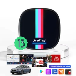 MMB CarPlay AI Box QCM6125 Android 13 OS for 2018-2025 BMW ID6 ID7 ID8 ID9 8GB+128GB YouTube&Netfilx Multimedia Streaming TV Box