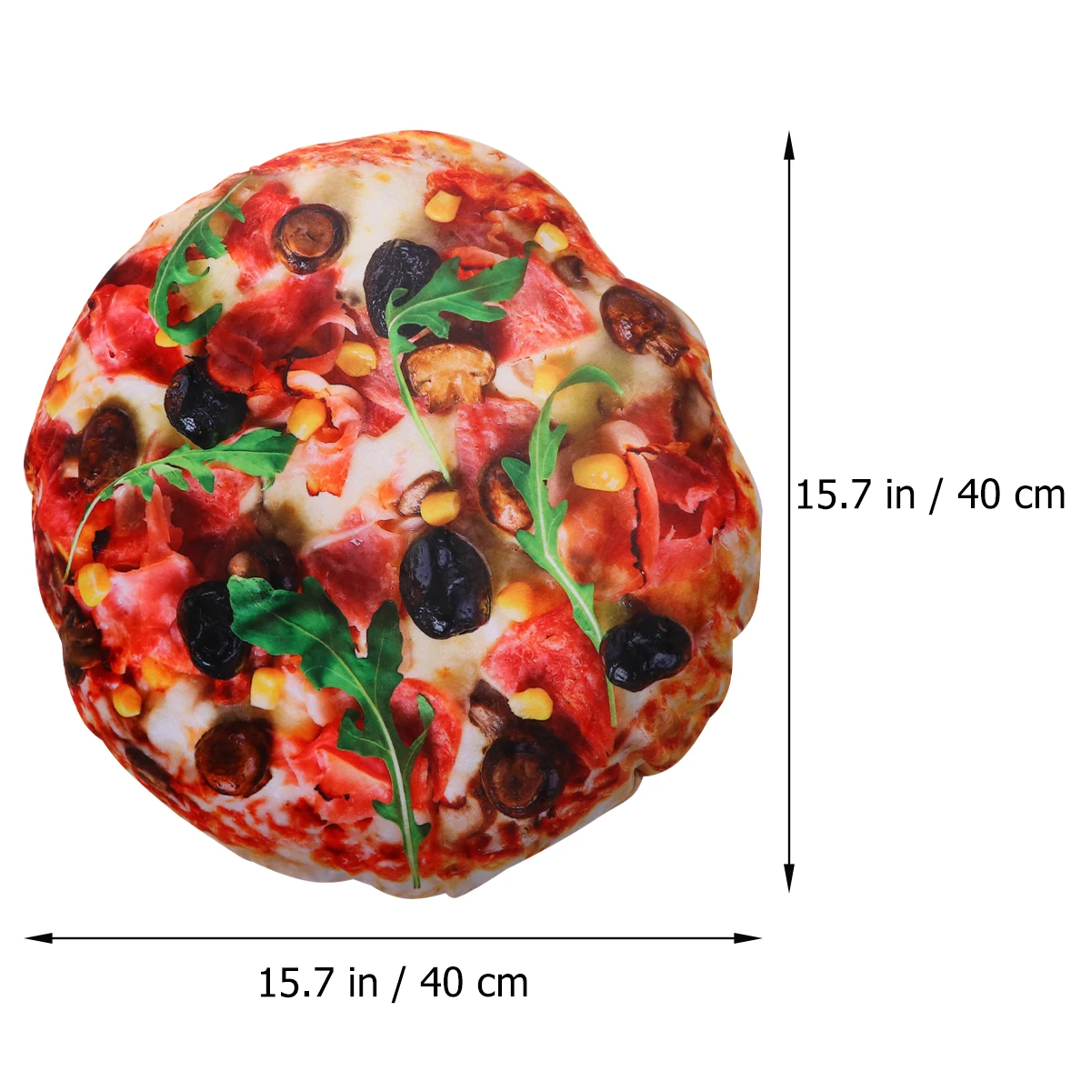 

Pizza Shaped Pillow 40x40cm Soft Back Cushion Home Decoration Bolster Washable PP Cotton Material Hugging Comfort Toy