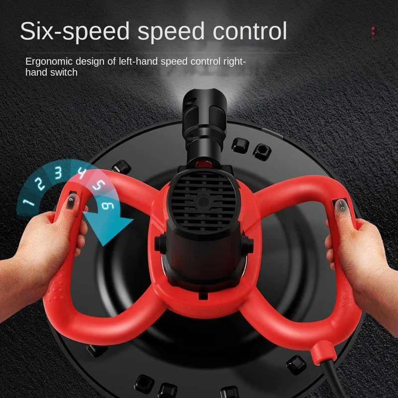 เครื่องบดปูนซีเมนต์แบบมือถือ ปี 1946 รุ่น 09816 พร้อมถังรับปูน สำหรับขัดพื้นและผนัง บดผงโป๊วและผงโป๊วสำหรับงานขัดเงา รุ่น Machi 19