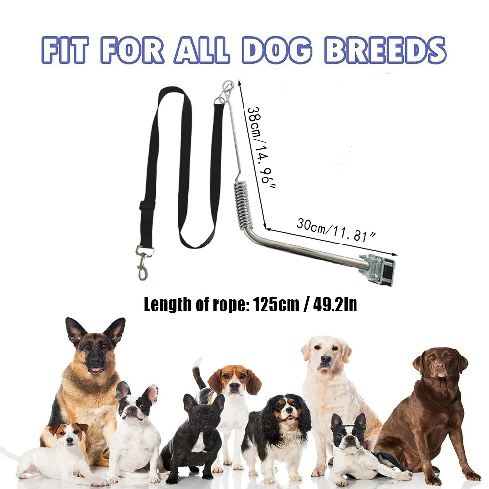 Dog Walker Bicycle Outdoor Sports Cycling Adjustable Elastic Pet Traction Dog Walking Buffer Stretchable Dog Leash Bike Accessor