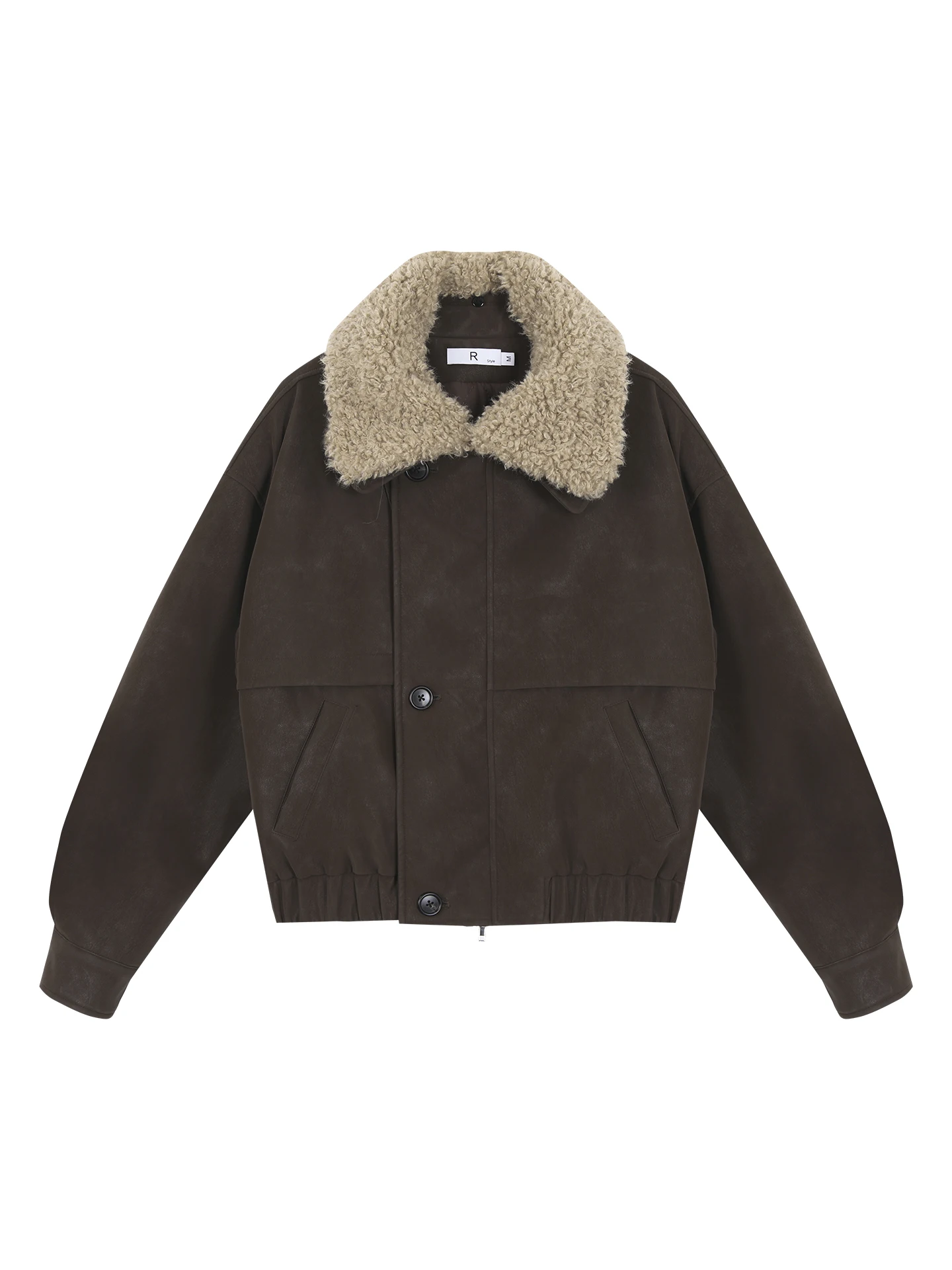 Chaqueta Acolchada Corta para Mujer, Invierno 2025, Nuevo Estilo, Cuello de Piel, Capucha, Mezcla de Aodón Marrón Coreano, ...