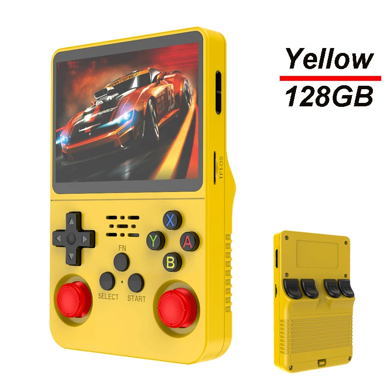 R36S Retro Handheld Video Game Console ARKOS Systeem 3,5 Inch IPS Scherm Klassieke Draagbare Pocket Video Player 128G Games jongen Gift