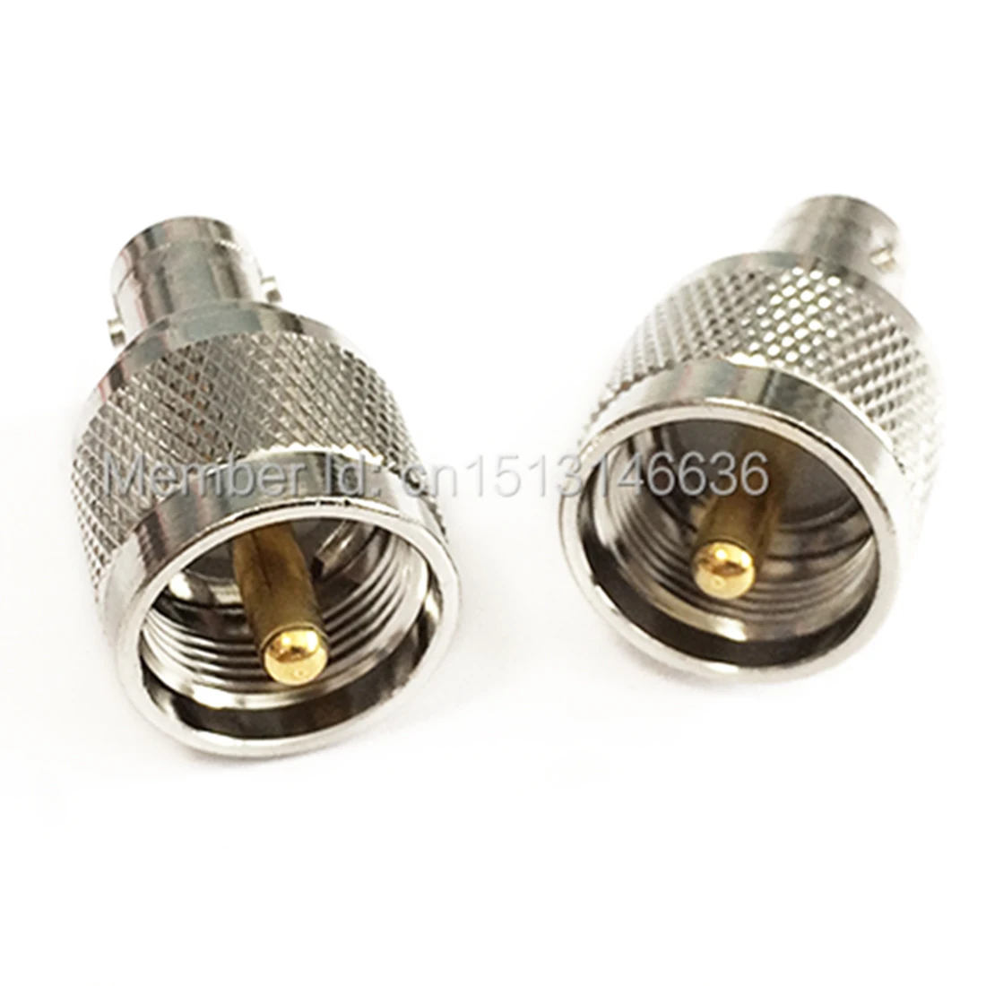 1pc UHF Male Plug to BNC Female Jack  RF Coax Adapter Convertor Straight Nickelplated for Wifi Antenna
