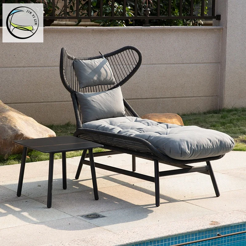 

outdoor braided rope furniture design chaiser