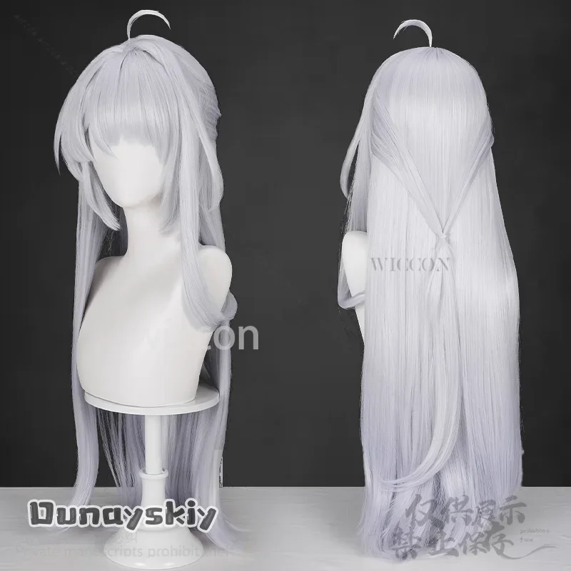 CosplayZenless منطقة صفر لعبة تأثيري Yixuan أنيمي الشعر الفضي الشعر الاصطناعية Haipin طويل الباروكات حفلة الهالوين كوس مخصصة