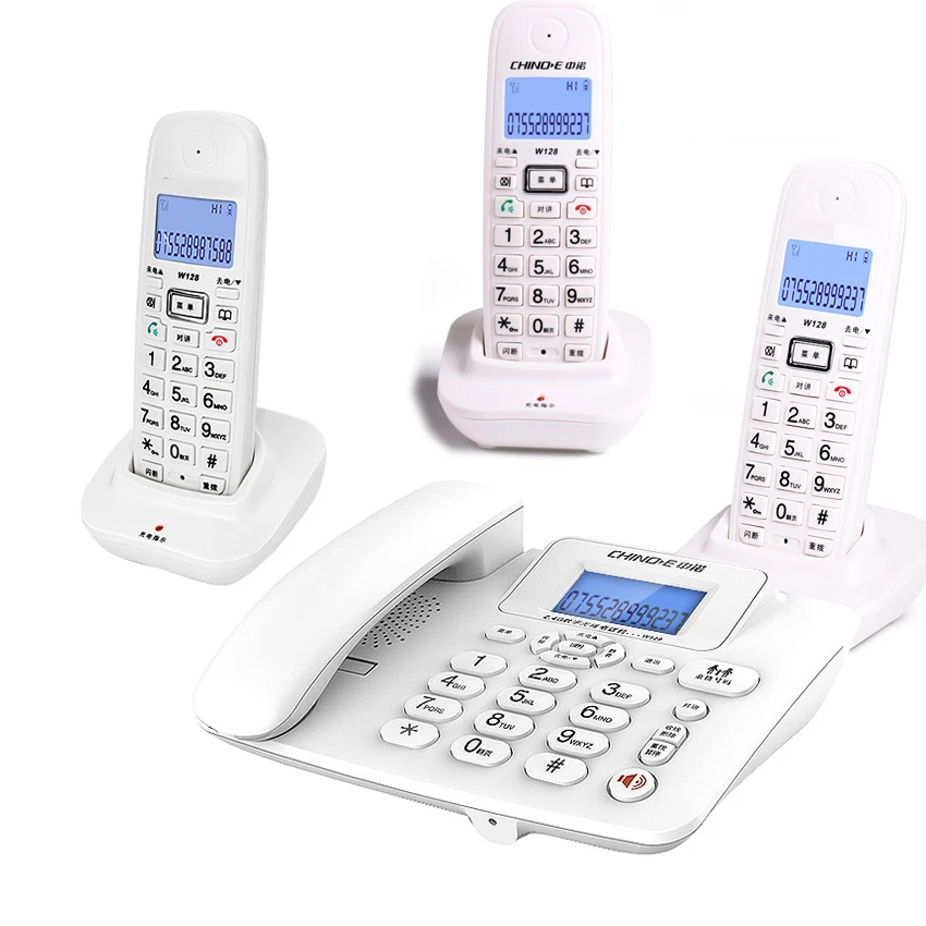 Wireless Telephone 1-4 handstes cordless Answering Machine 2.4G Corded Phone Handset office home hotel Long Range table phone