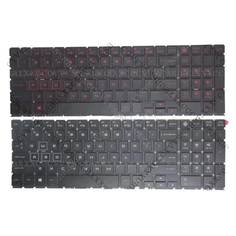 

& US Laptop Keyboard With backlight for HP 15-DH 15-DC Q211 C143 OMEN 15 DC DC0003la DC005TX DC0004TX 15-DH TPN-Q211 == #