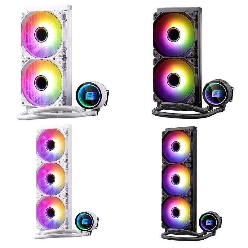 360 water-cooled radiator 240 white desktop computer integrated ARGB Shenguang synchronous fan