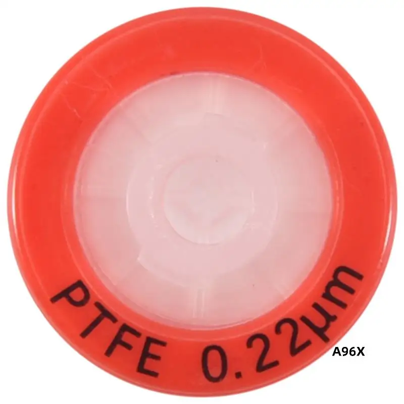 

300 шт. шприцевой фильтр из ПТФЭ, лабораторный фильтр для шприца диаметром мембраны 13 мм, размер пор 0,22 дюйма, HPLC