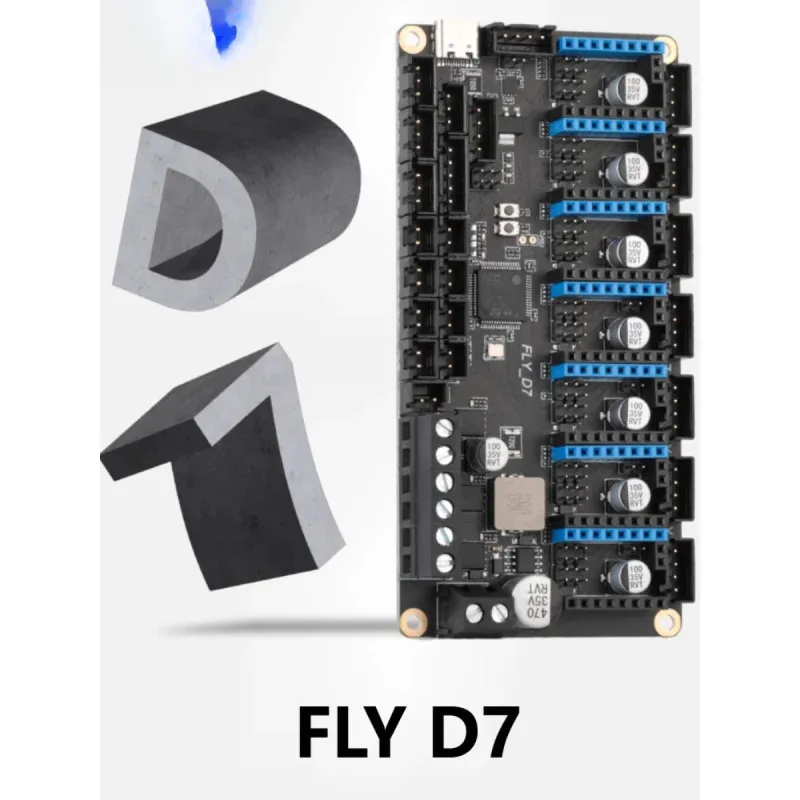 

Мягкая 7-осевая материнская плата Fly-D7, аксессуар для 3D-принтера для Klipper Voron2.4 Trident Big Fish TT