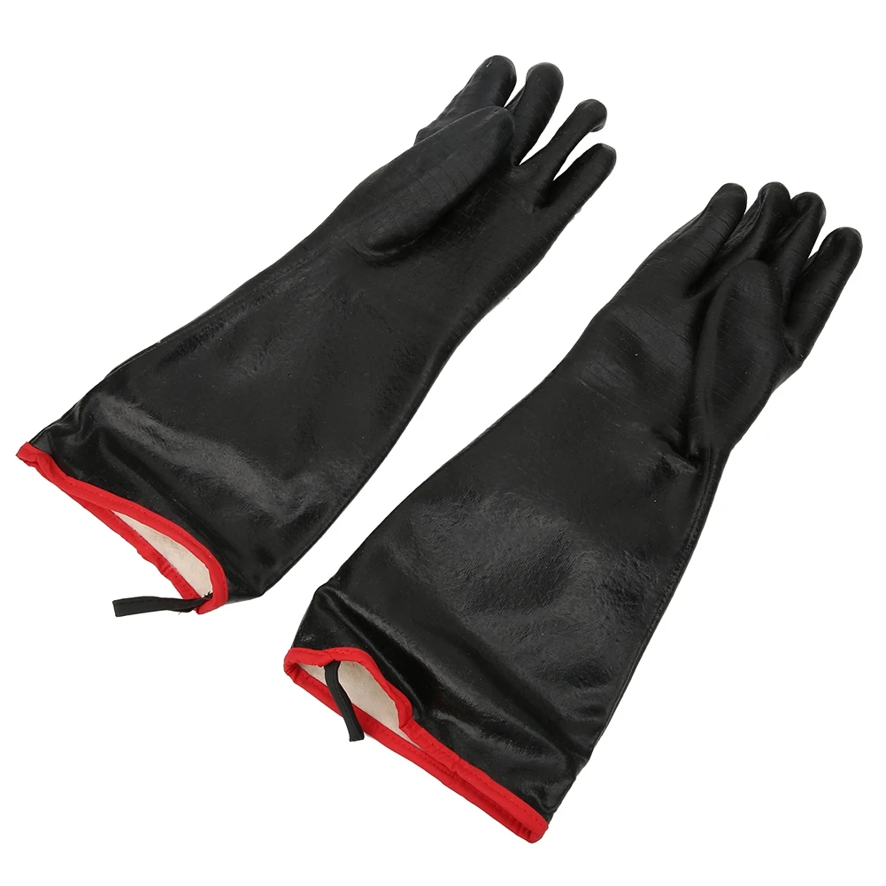 18in Heat Fire Resistant Safety Gloves Flame Retardant Oil Proof Heavy Neoprene Gloves for Oven