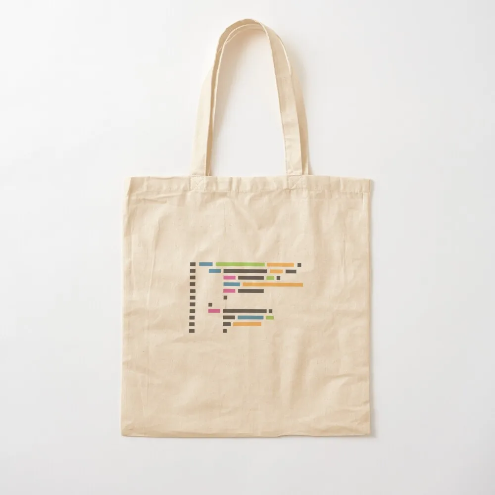 

Minimalist Code Programming Tote Bag Women's tote Fabric personalized bags for women Canvas