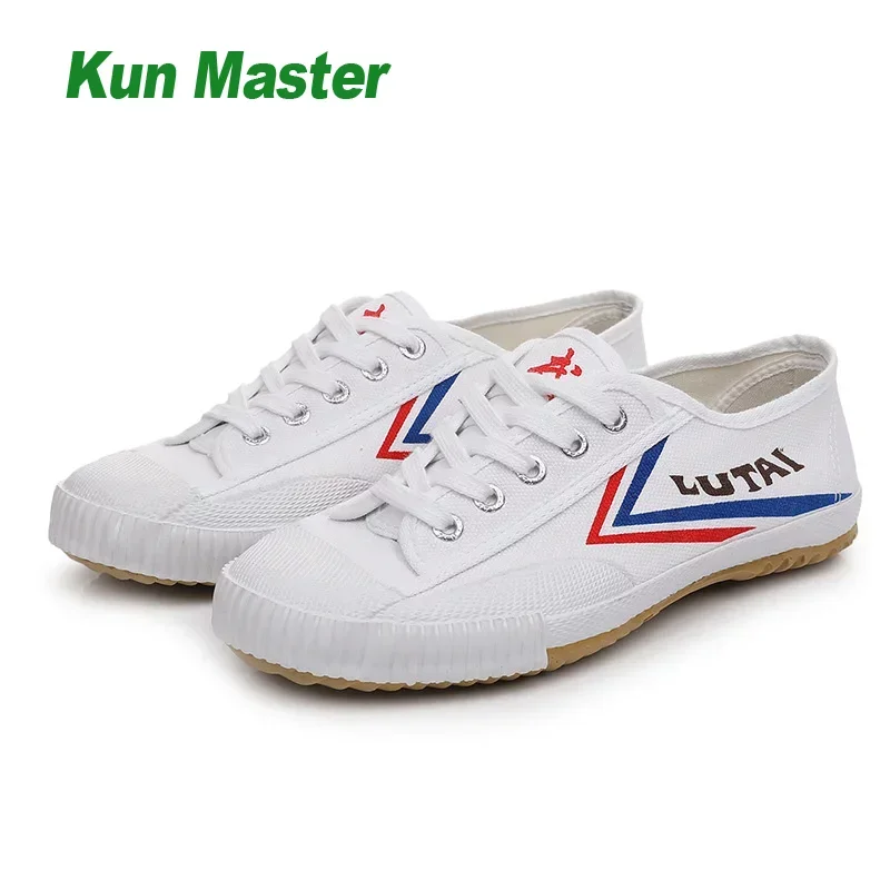 Canvas Martial Arts Shoes Kung Fu Unisex Sneakers For Martial Arts Parkour Lifting And Every Day Casual Wear Green White Black