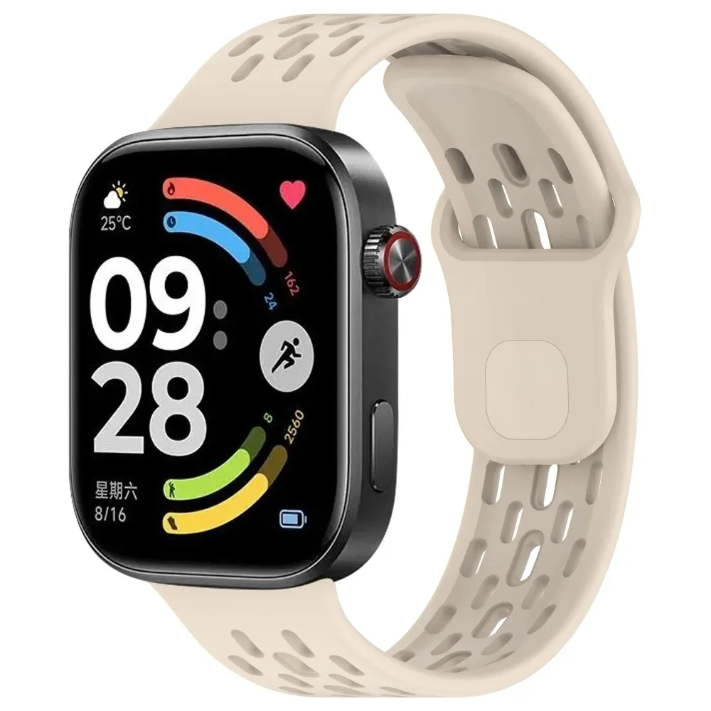 Sport-Silikonarmband für Redmi Watch 6 Active-6 Lite/6 5 4 Atmungsaktiver Stil Verstellbares Armband für Xiaomi Mi Band 10-9-8 Pro – Detail 40