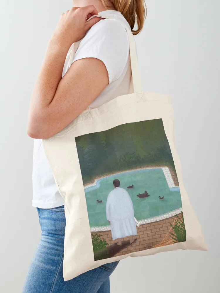 Him, with those ducks... Tote Bag tote bag women bag luxury women custom canvas