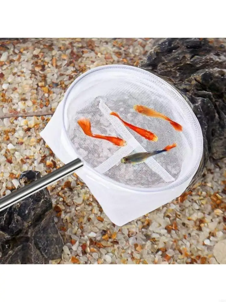 

Retractable Handle Fish Landing Net Adjustable Length Net For Large Aquariums