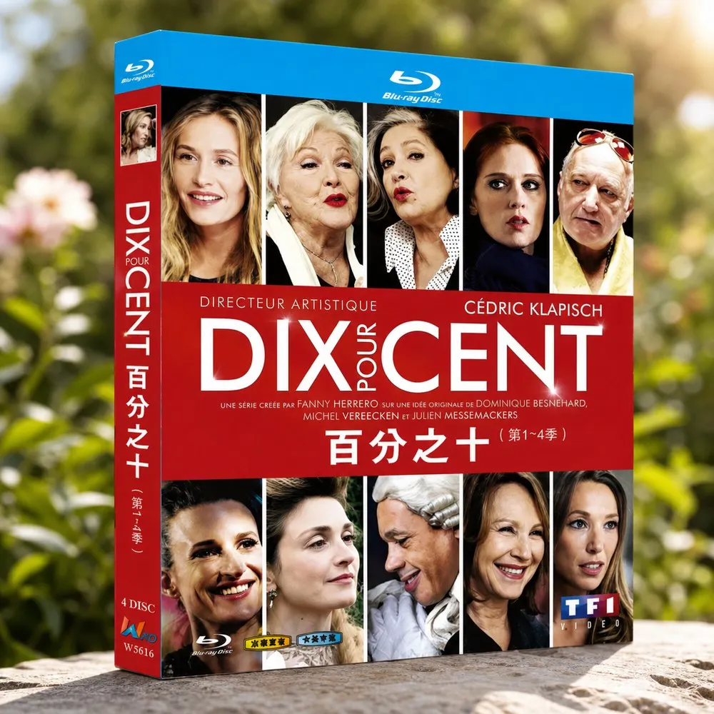 Blu-ray Ultra HD French TV Series Ten Percent Seasons 1–4 Box Set with English and Traditional Chinese Subtitles