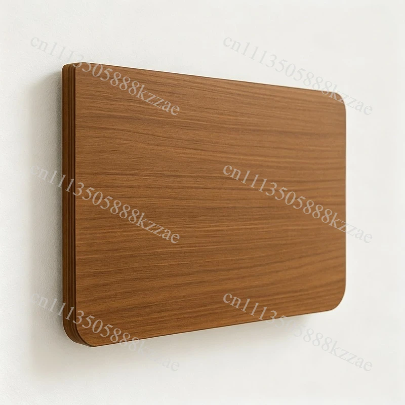Walnut Wall Mounted Folding Desk Space Saving Table for Laptop Study or Coffee Corner Small Room Folding Wall Shelf Desk