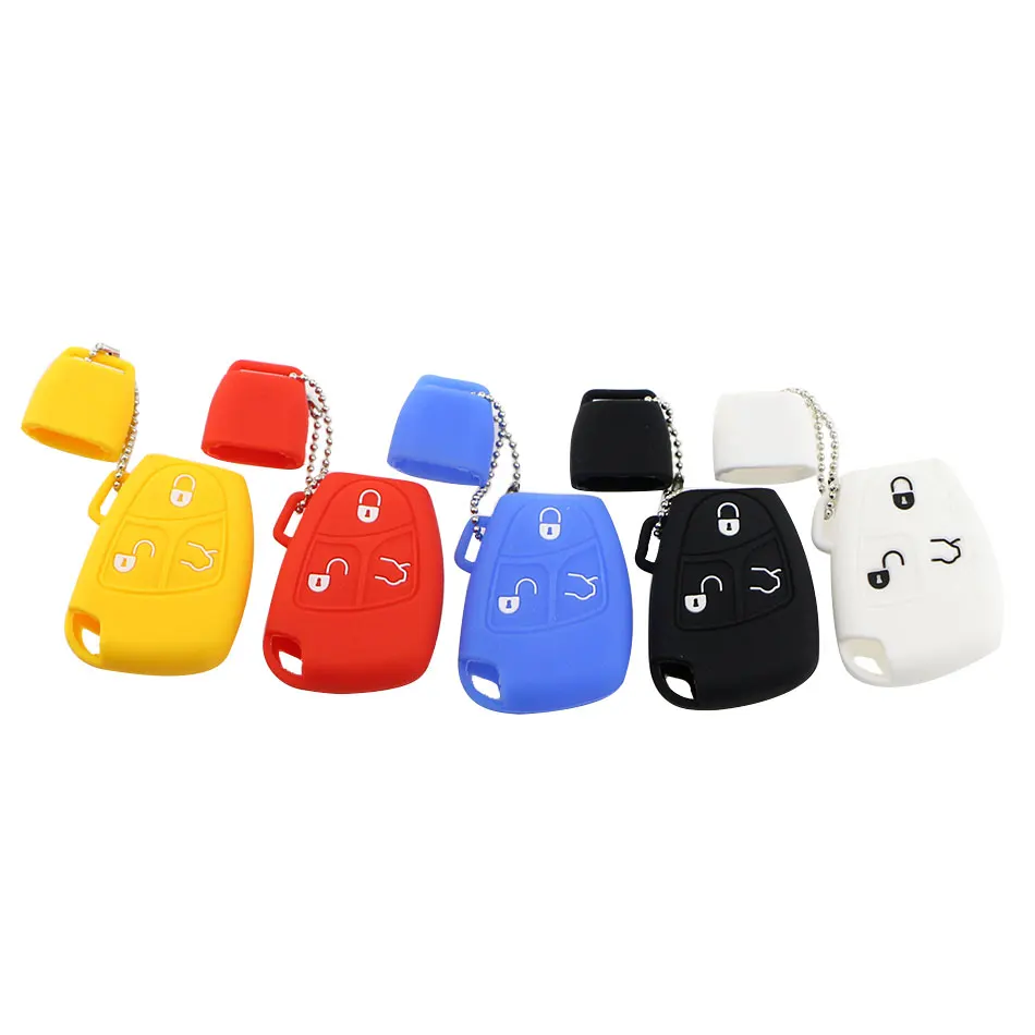 Silicone Car Key Case Smart Remote Control Fobs Protector Cover for Mercedes Benz A E C R CL GL CLK SLK Sprinter Viano Vito