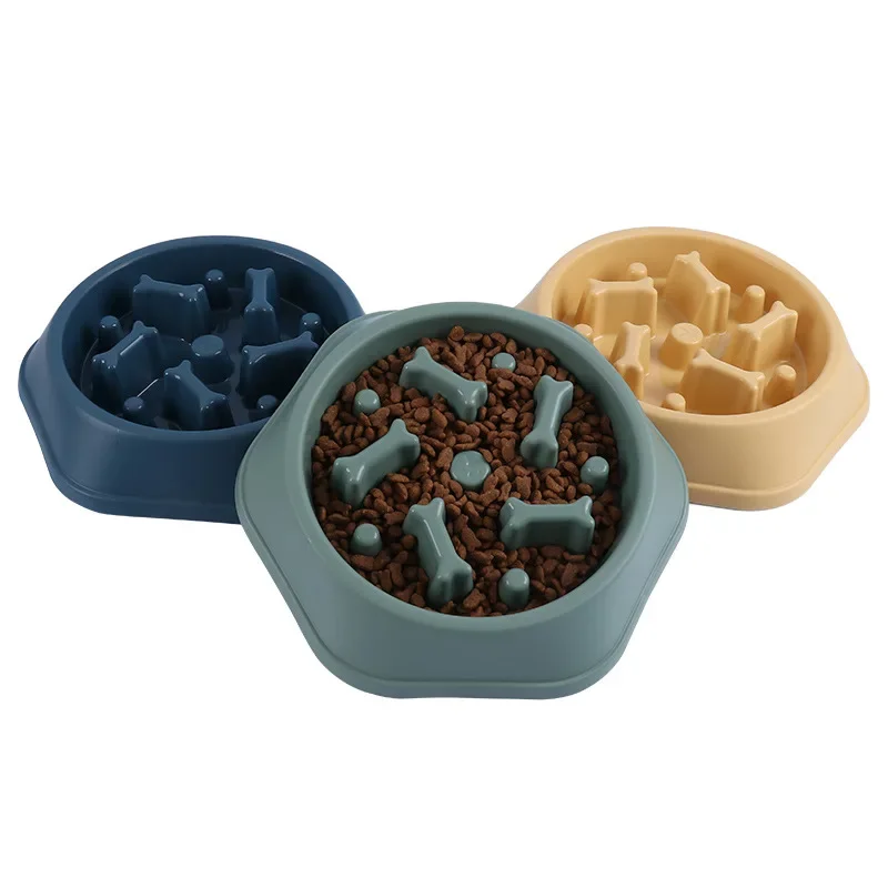 1 Stück Slow-Feeder Hundenapf Anti-Verschlucken Welpen-Fressnapf Rutschfester Langsam-Fress-Napf für Hunde Kleine bis Mittelgroße Hunde – Detail 7