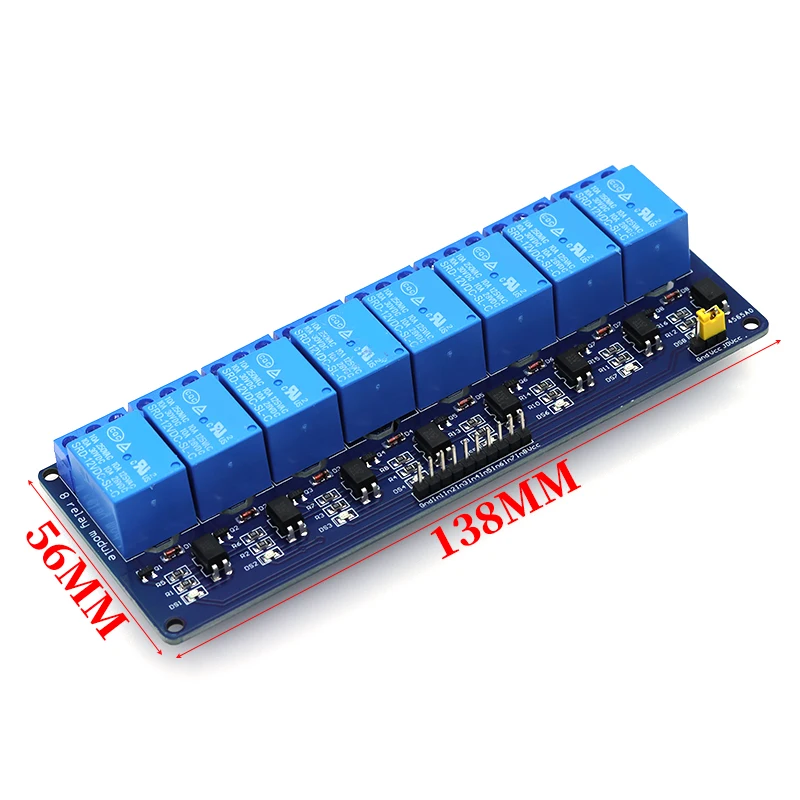 1-10 Stück Javino 5 V 12 V 1 2 4 6 8-Kanal-Relaismodul mit Optokoppler-Relaisausgang 1 2 4 8-Wege-Relaismodul für Arduino Auf Lager – Detail 6