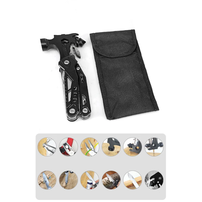Outdoor Portable EDC Multifunctional Window Breaking Safety Hammer Car Emergency Window Breaking Sheep Horn Hammer Tool