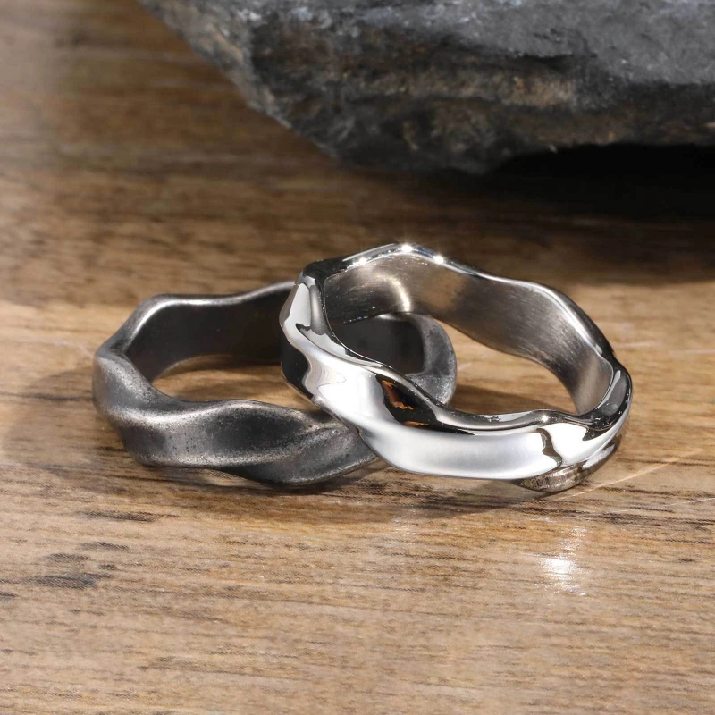 Vintage Mobius Ring Stainless Steel Fashion OL Men's Ring Jewelry