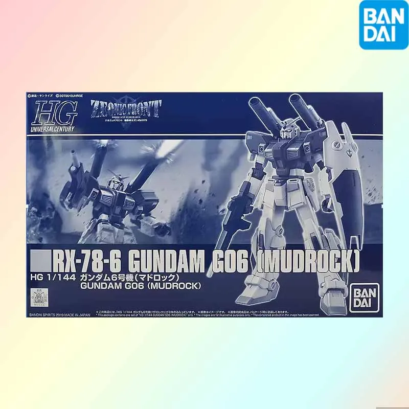 

В НАЛИЧИИ Bandai Original GUNDAM HG RX-78 -6 GUNDAN G06 MUDROCK 1/144 Аниме Фигурка Сборка Модель Игрушки