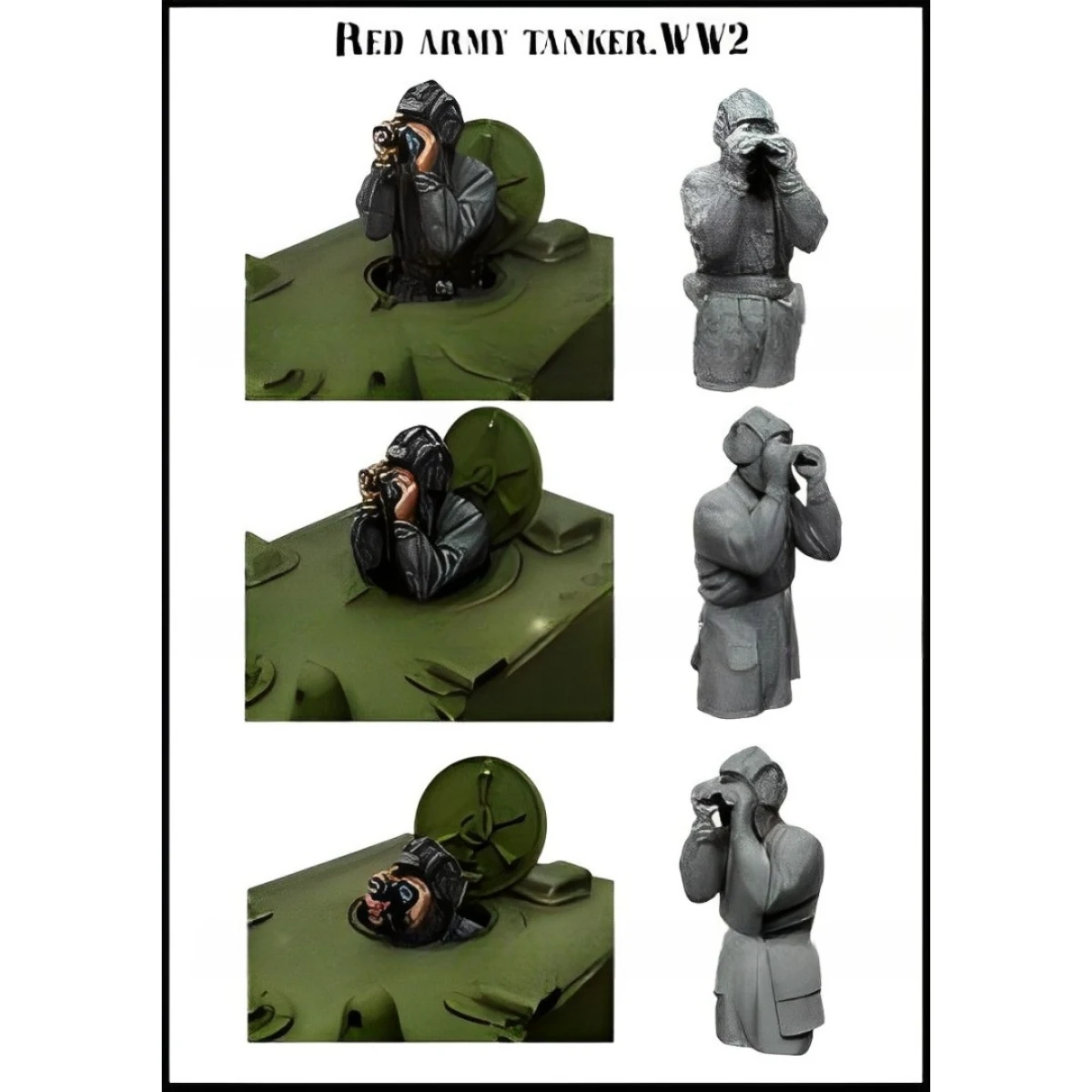 Kit de figurine en résine non peinte, soldat russe, GK non assemblé et non peint, 809R, 1/35