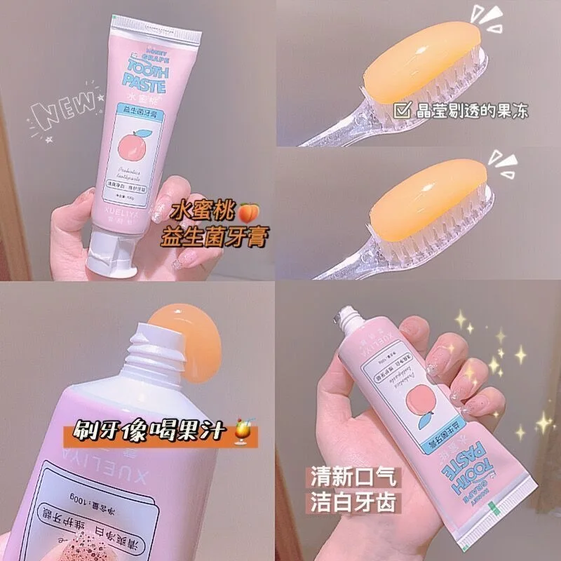 Fruit-Flavored Toothpaste Complete Care Peach And Grape Flavor Toothpaste Whitening Toothpaste