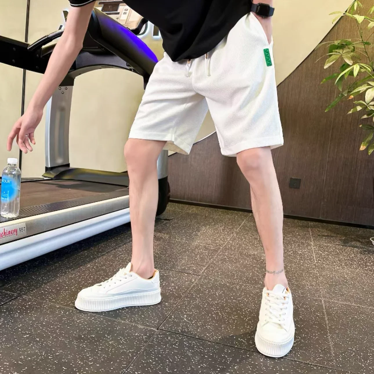 

Мужские шорты Мужские спортивные джоггеры на шнурке Белые летние горячие предложения Дизайнер Y2k Essential Малый размер Модные короткие брюки