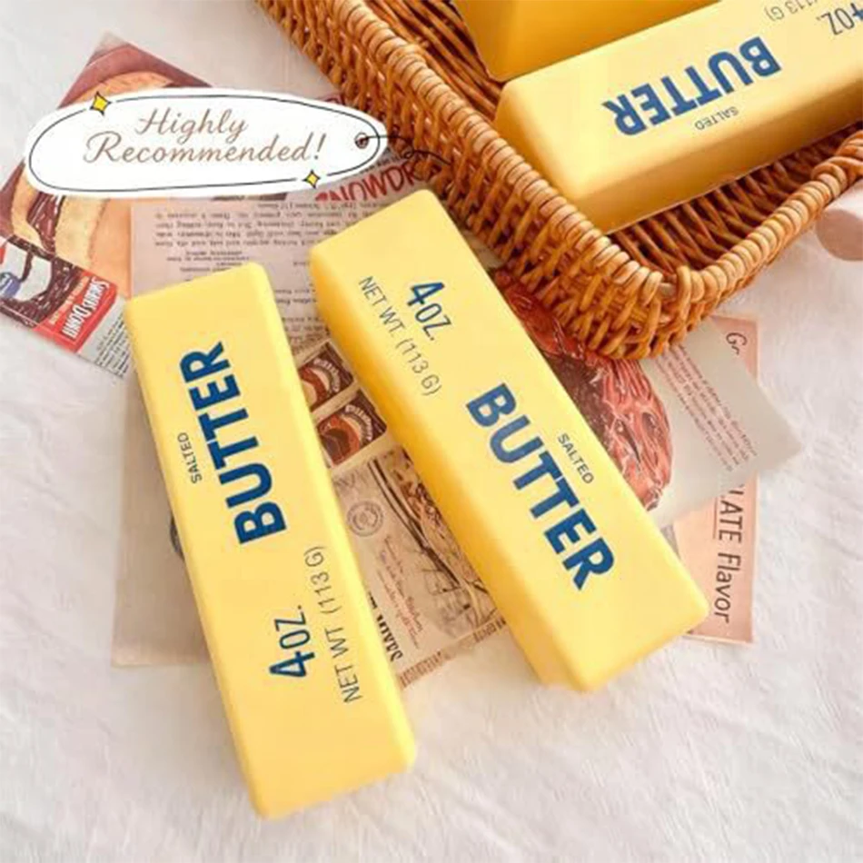 1-5Pc Butter Stick Fidget Toys Squishy Elastic Cheese Stick Funny Decompression Stress Anxiety Relief Game Squeeze Prank Toys