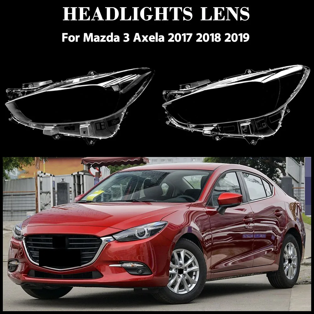 

Для Mazda 3 Axela 2017 2018 2019, маска для фар, прозрачная крышка для фар, абажур из плексигласа, оригинальный абажур