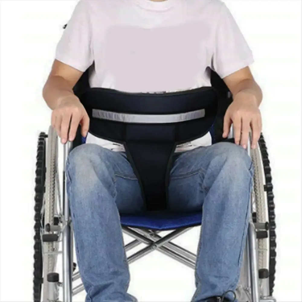 Adjustable Wheelchair Safety Belt Prevent Tilting or Falling Fixing Wheelchair Harness Strap Anti-fall Anti-skid