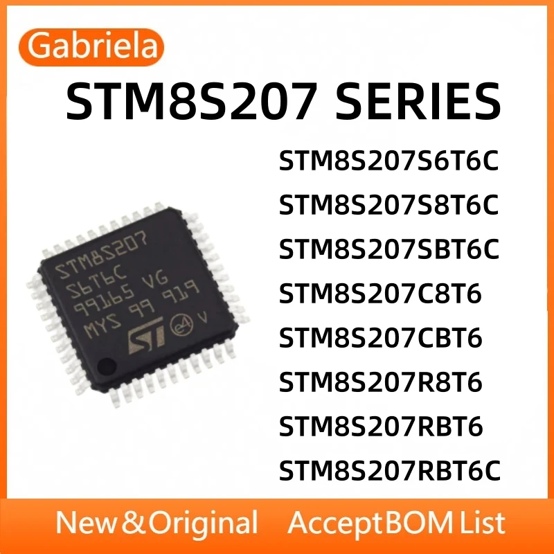 

STM8S207S6T6C STM8S207S8T6C STM8S207SBT6C STM8S207C8T6 STM8S207CBT6 STM8S207R8T6 STM8S207RBT6 STM8S207RBT6C IC MCU