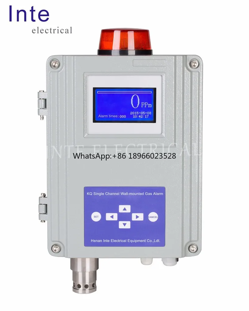 O3 H2S NH3 SO2 CL2 H2 LEL wall-mounted single channel gas detector and alarm