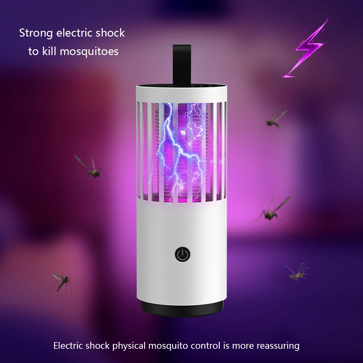 3 MODES Indoor Outdoor Latest Version Rechargeable Strong Electric Shock Mosquito Killer Lamp